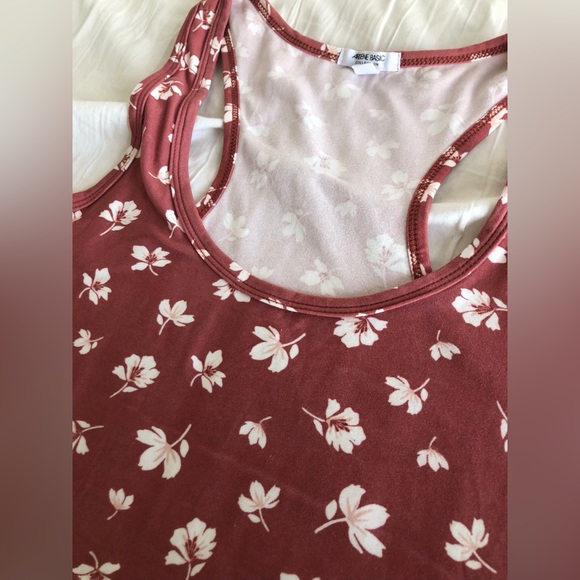 3/$15 Ardene Floral Racerback Tank - Picture 1 of 3